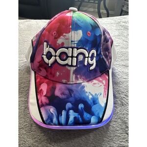 Bang Energy Drink Multicolored LED Light Up‎ Tye Dye Hat Cap Adult SnapBack